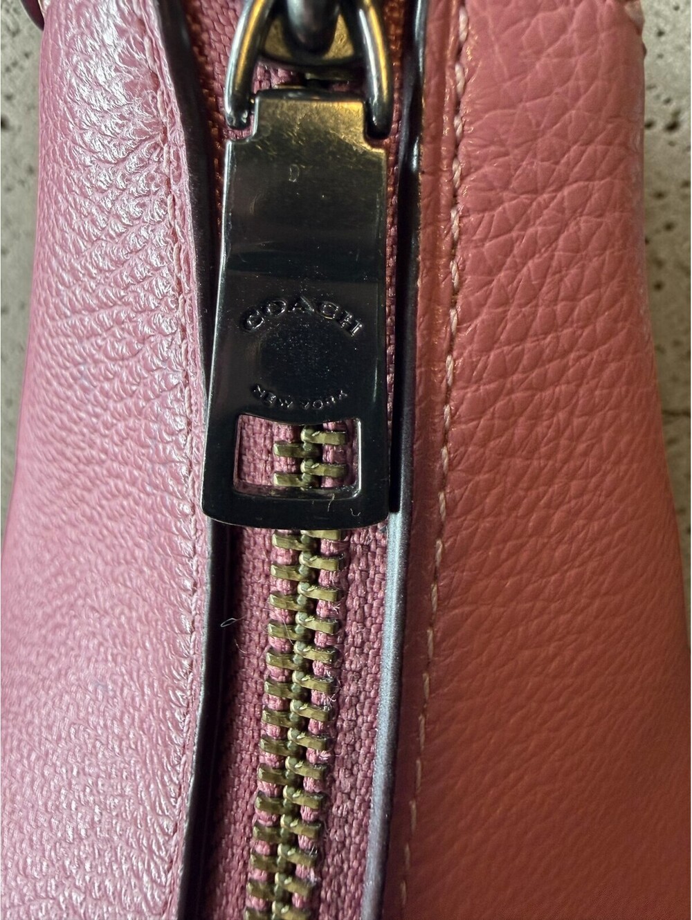 Coach Jes Hobo Handbag Rose Pink Pebble Leather with Floral Scarf Accent - Picture 5 of 14